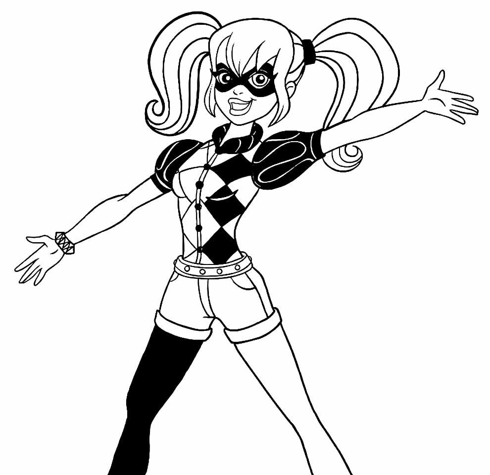 Harley Quinn em Ação Vibrante