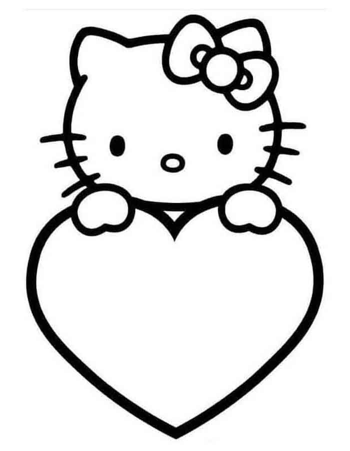 Hello Kitty Acolhedora em Um Coração