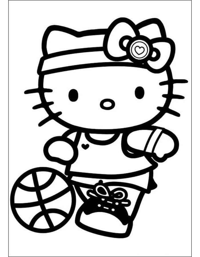 Hello Kitty Esportiva no Basquete