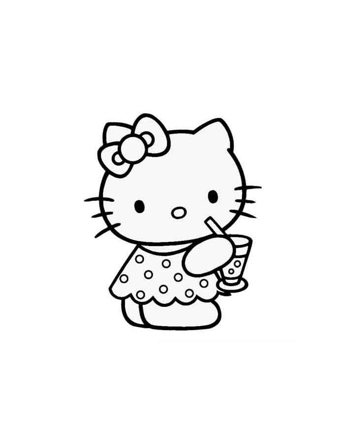 Hello Kitty com Bebida Refrescante