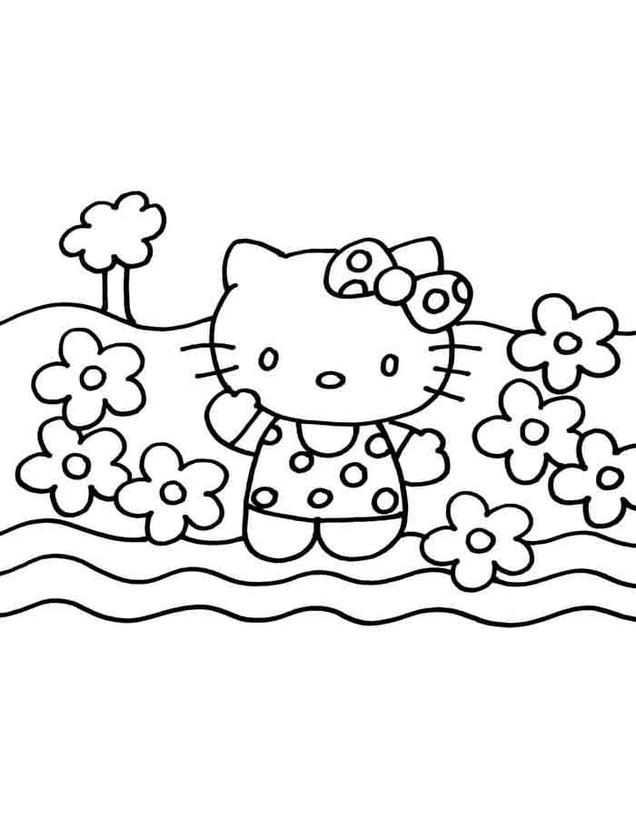 Hello Kitty no Jardim das Flores