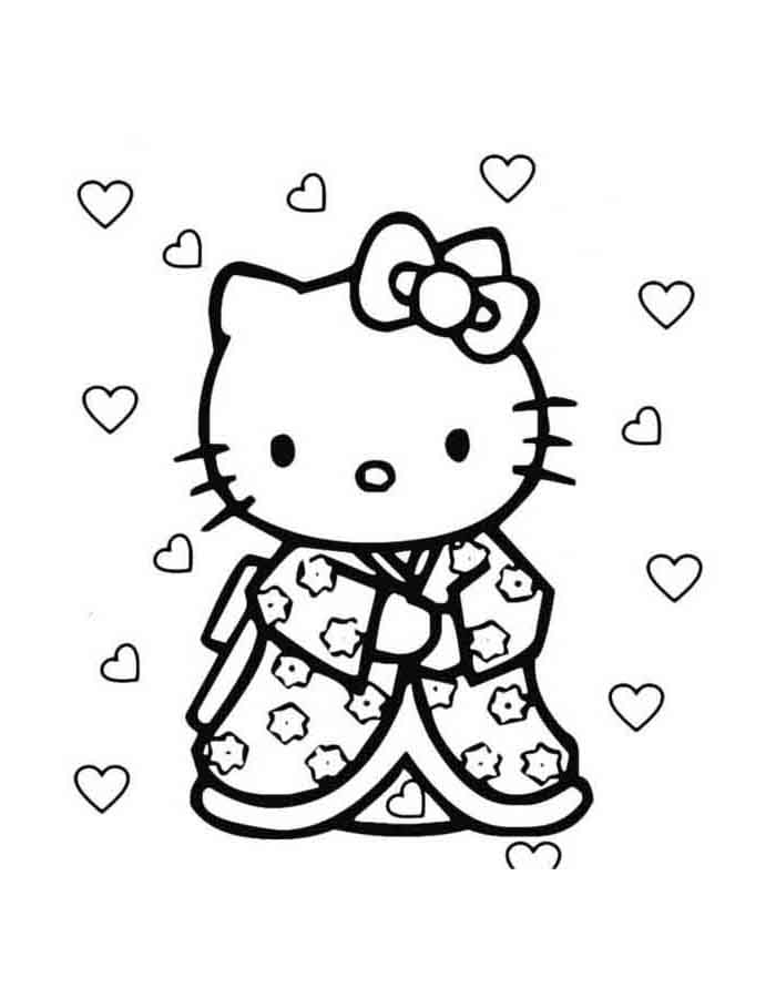 Hello Kitty em Traje Tradicional