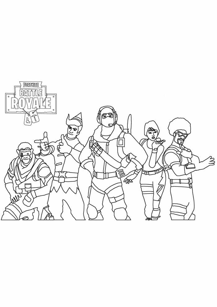 Heróis de Fortnite Prontos para a Batalha
