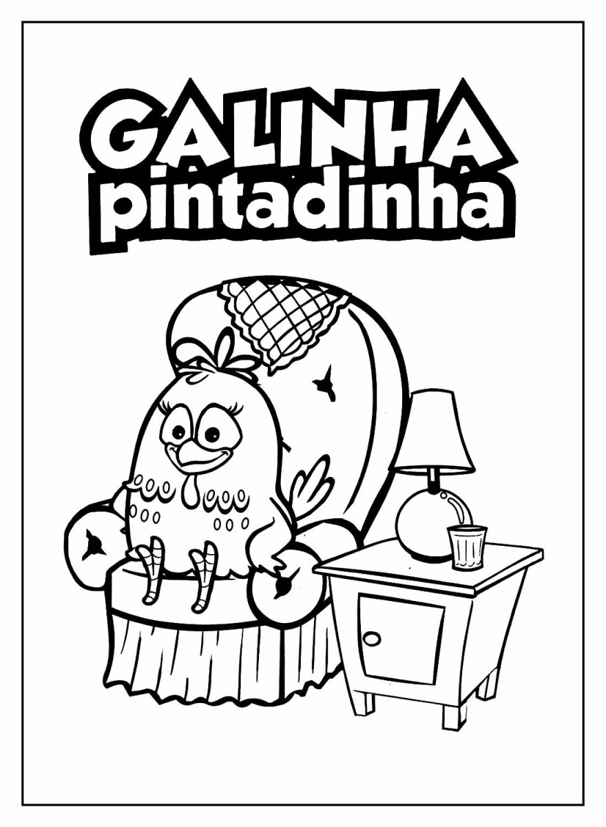 Hora da Cor na Poltrona com a Galinha Pintadinha