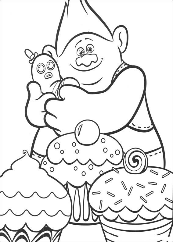 Hora de Colorir com Trolls Deliciosos