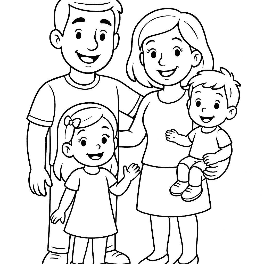 Hora de Colorir: Felicidade em Família