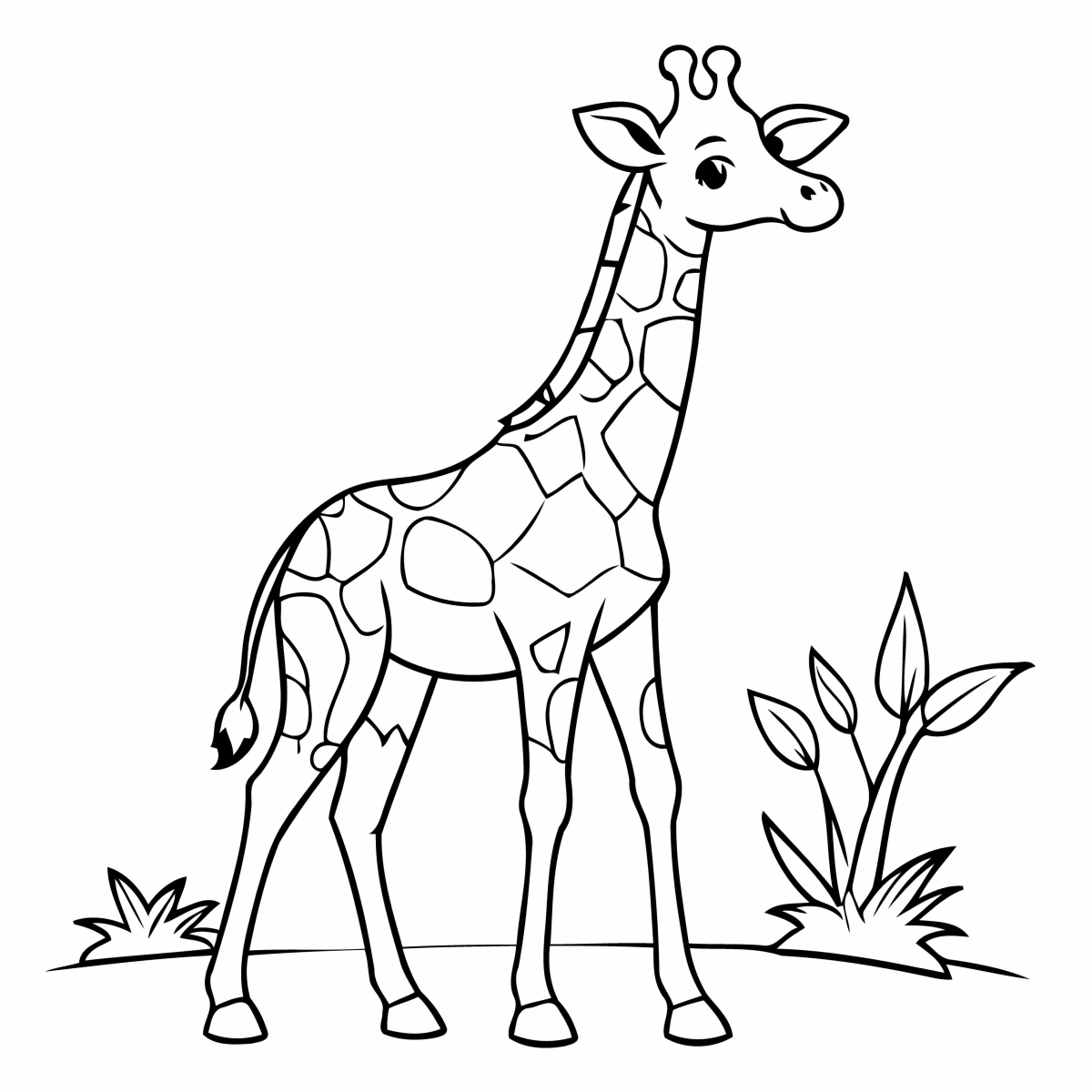 Hora de Colorir a Majestosa Girafa!