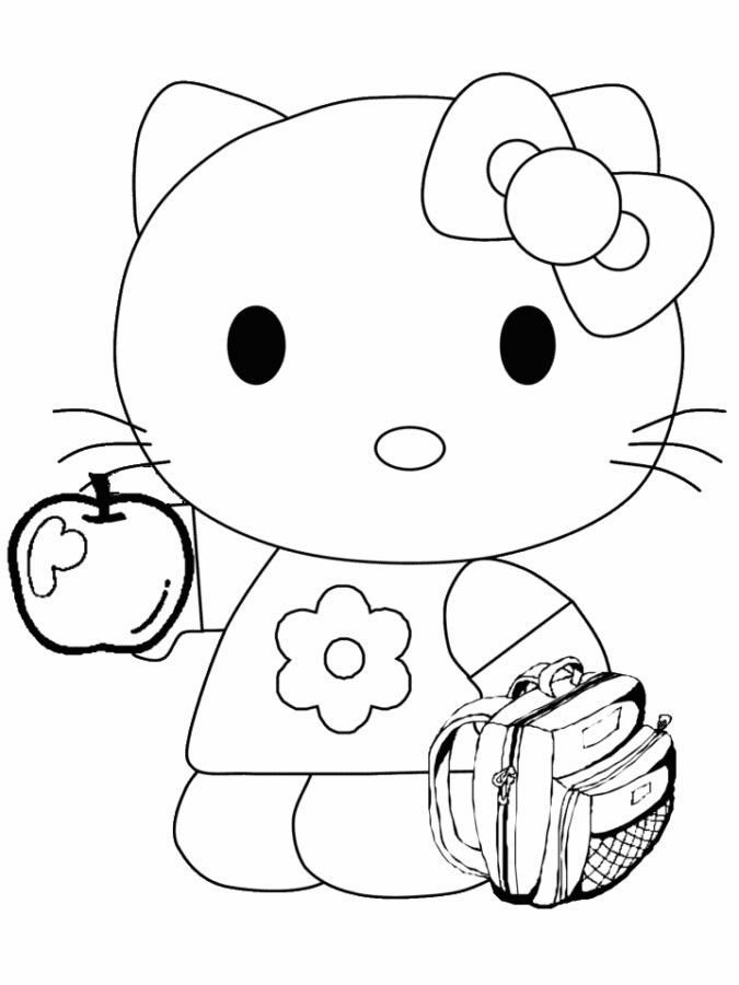Hora de Ir à Escola com Hello Kitty