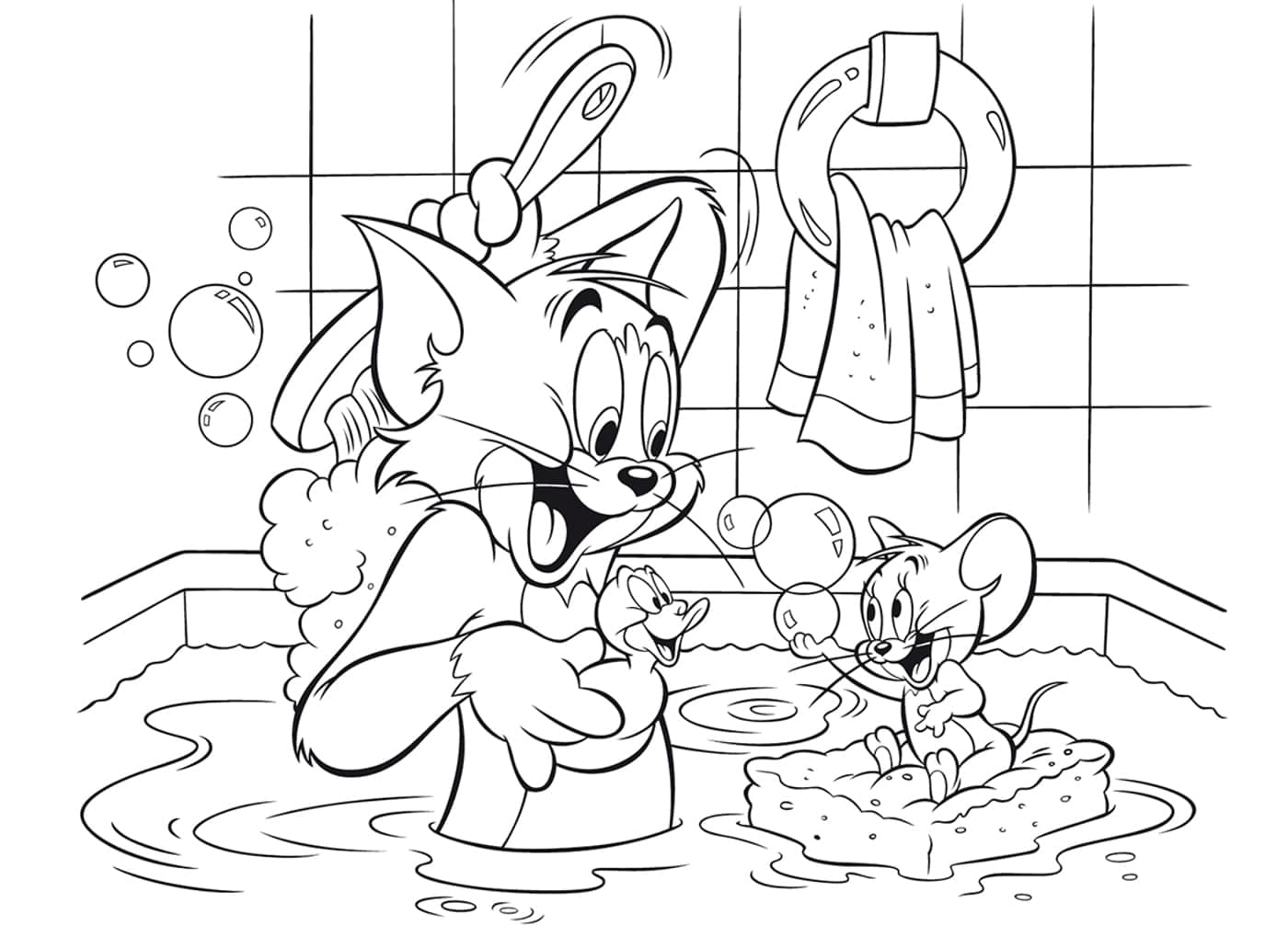 Hora do Banho com Tom e Jerry