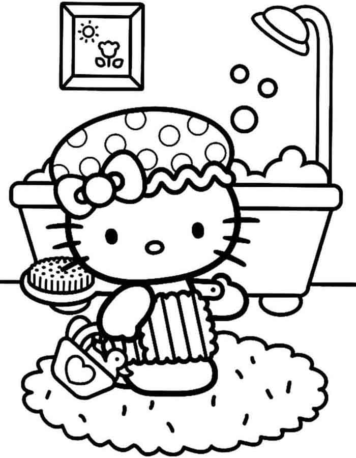Hora do Banho com Hello Kitty