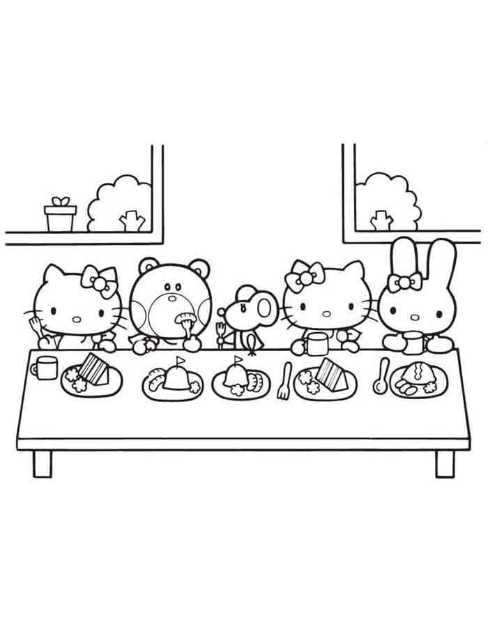 Hora do Chá com Hello Kitty e Amigos