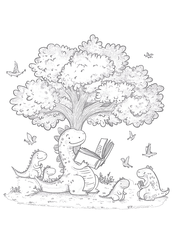 Hora da Leitura Jurássica: Dinossauros em Ação