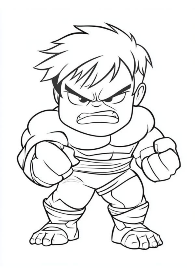 Hulk estilo Chibi: Força Incrível!