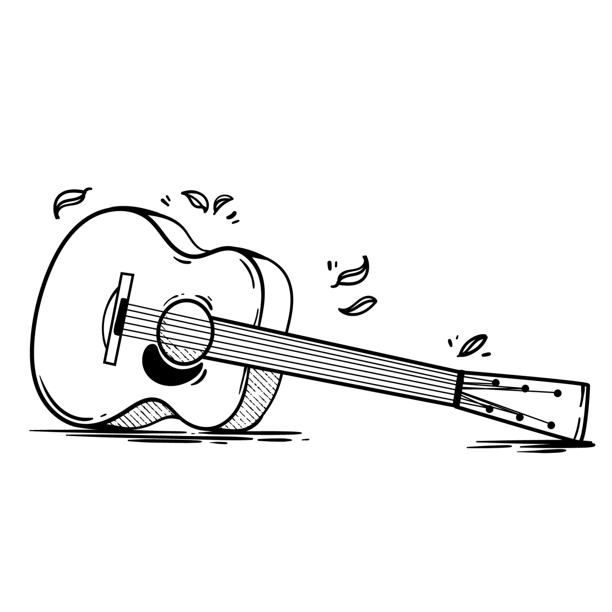 Encantadora Ilustração de Violão