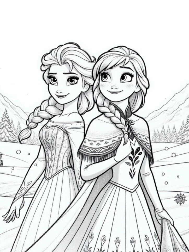 Irmãs de Arendelle em Aventura Congelante