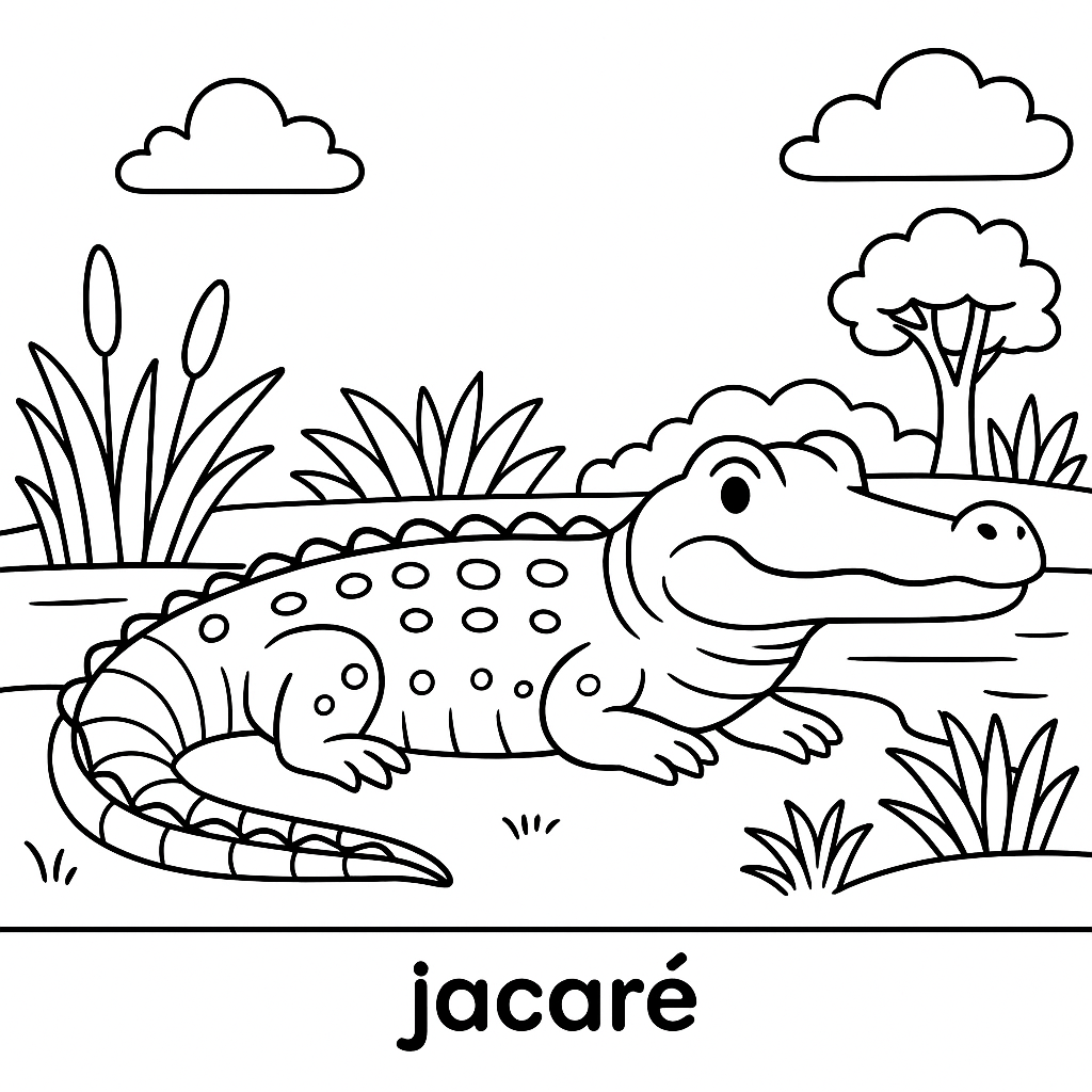 Jacaré no Habitat Natural