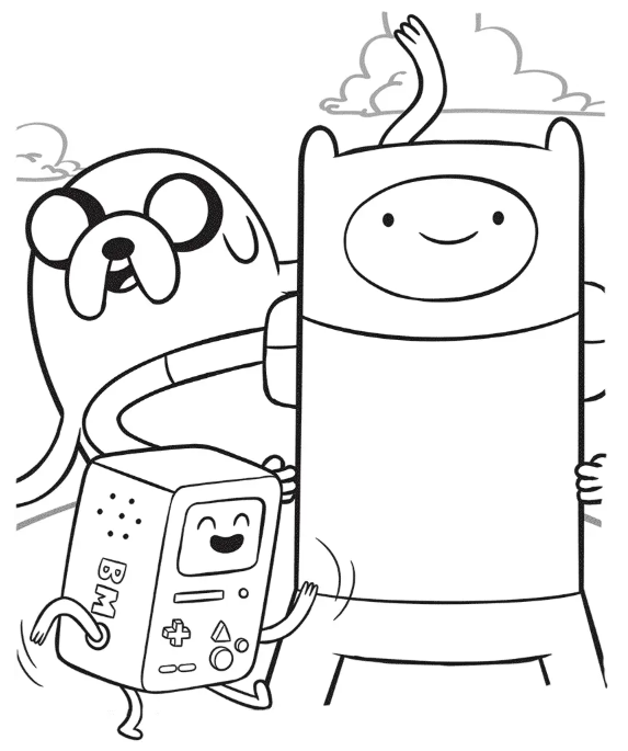 Jake, Finn e BMO em Ação