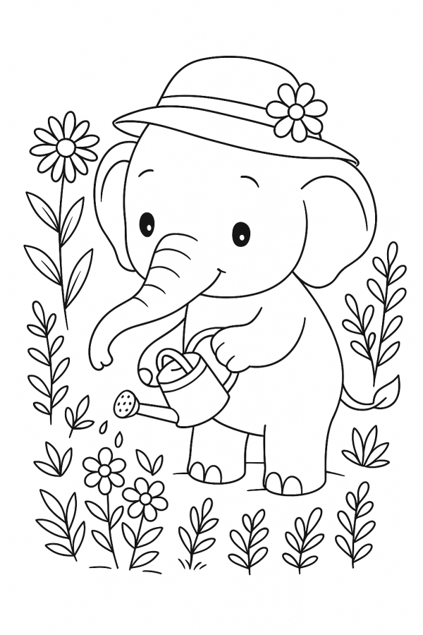 Um Jardim com o Elefantinho Aventureiro