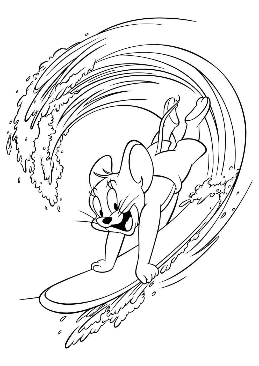 Jerry Surfando Pelas Ondas