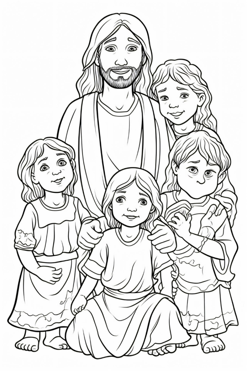 Jesus e as Crianças: Um Momento de Amor