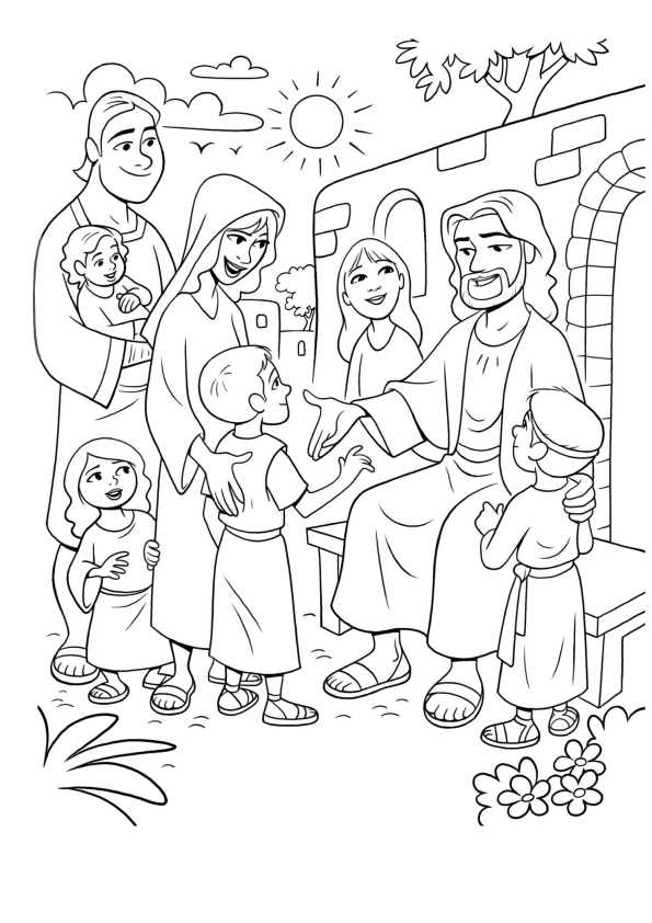 Jesus e as Crianças: Um Momento de Ternura