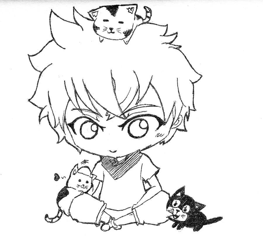 Killua e Seus Gatinho Companheiros