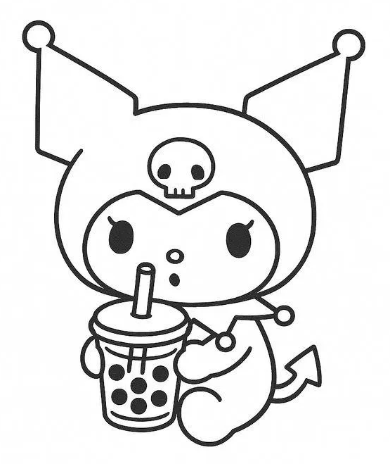 Kuromi Bubble Tea Delight
