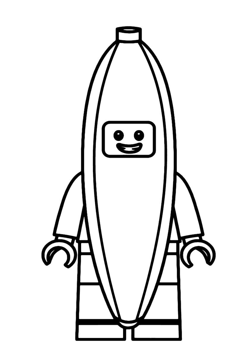 Divertido LEGO com Fantasia de Banana