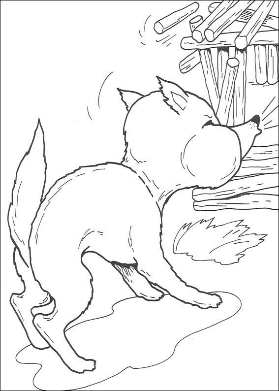 O Lobo Soprando a Casinha
