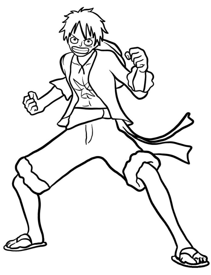 Luffy Pronto para a Aventura