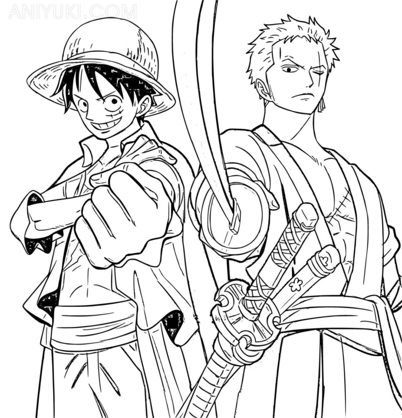 Luffy e Zoro: Prontos para Aventura