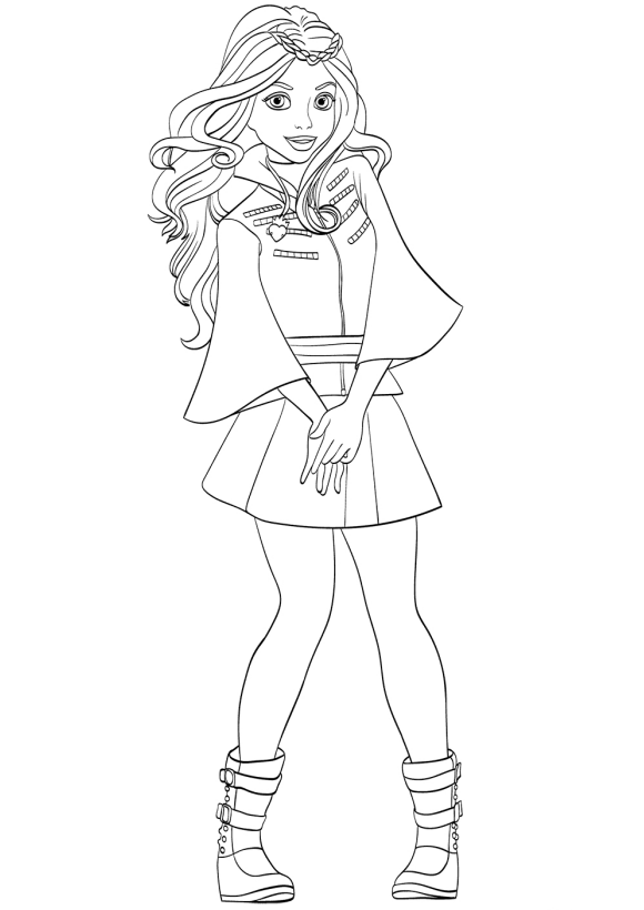 Magia de Descendentes 4: Pronta para Colorir