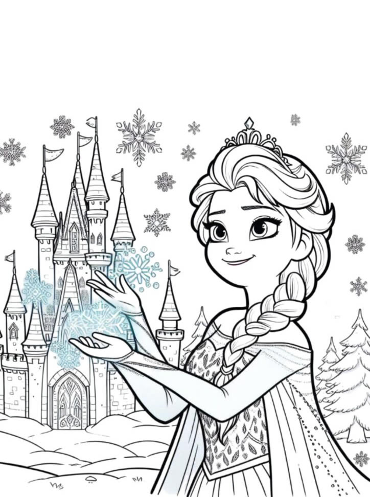 A Magia de Elsa no Reino Congelado