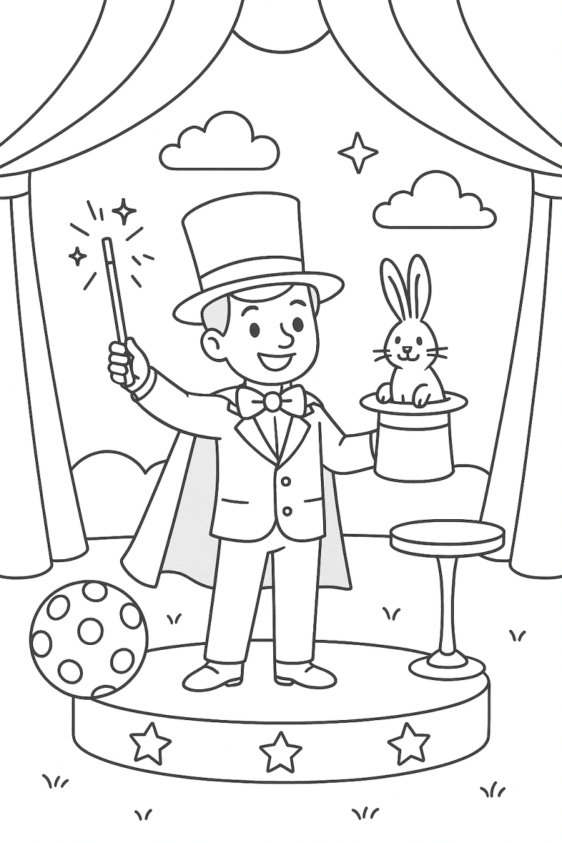 Mágica no Palco: Aventuras de Chapéu e Coelho