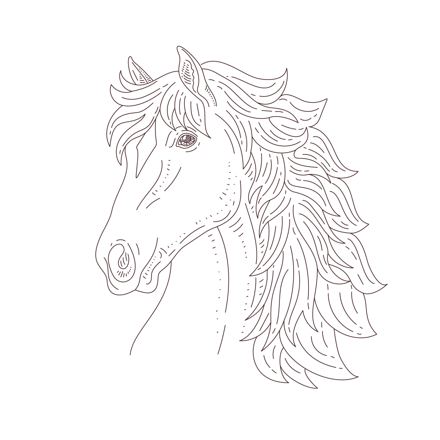 Majestic Horse Illustration