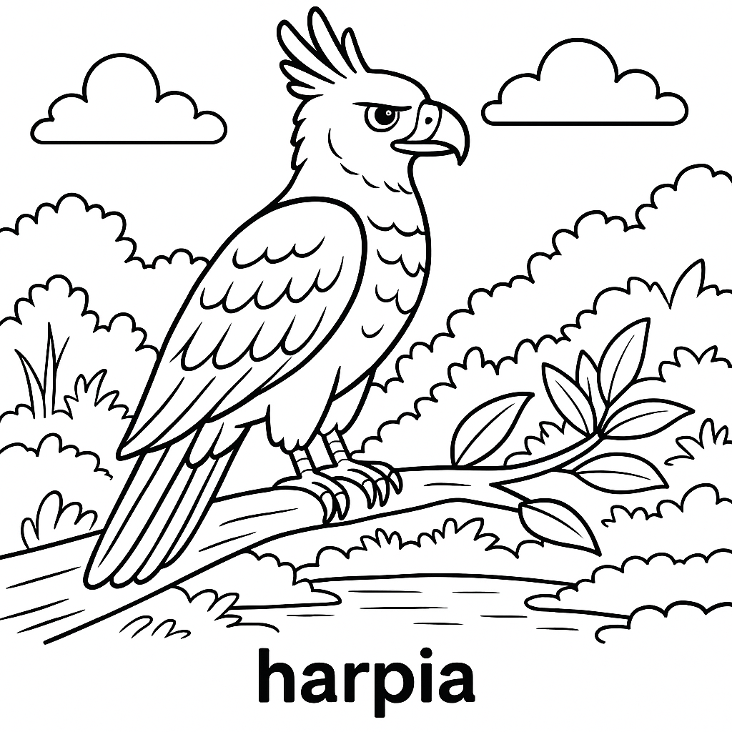 Majestosa Harpia em seu Habitat