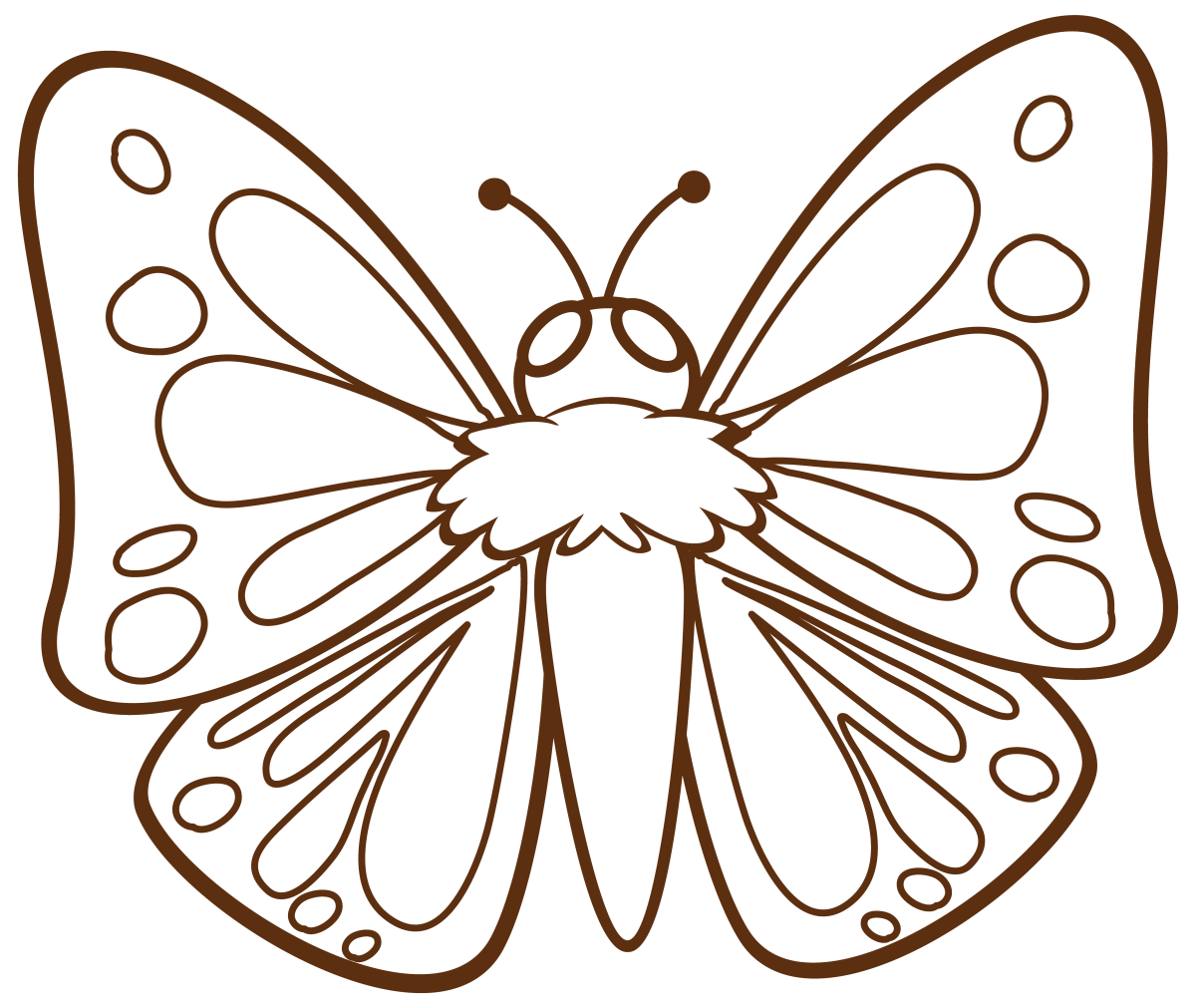 Maravilhosa Borboleta para Colorir