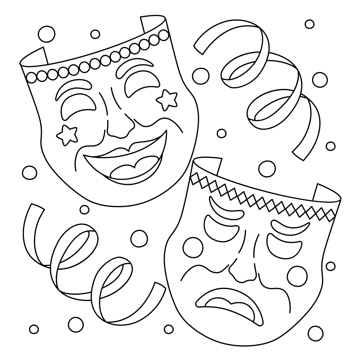 Máscaras de Teatro: Comédia e Tragédia