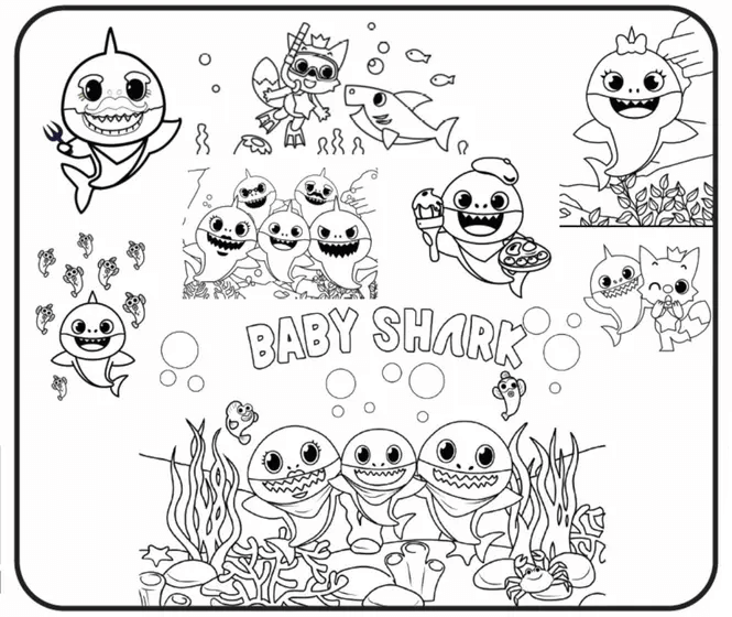 Mergulho Divertido com Baby Shark e Família