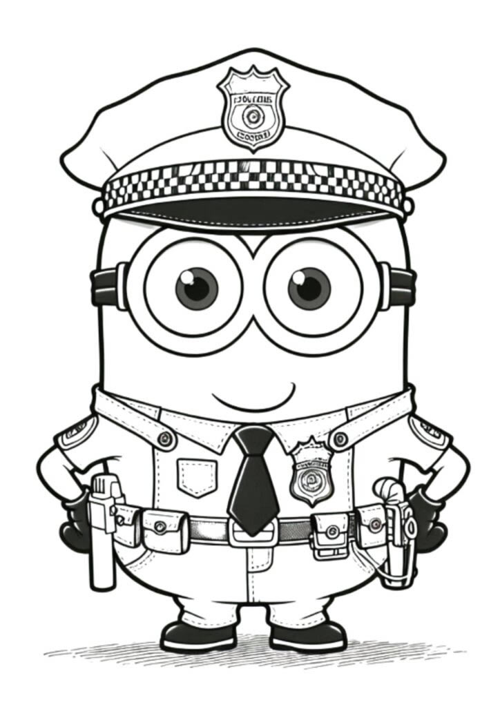 Minion Policial em Ação