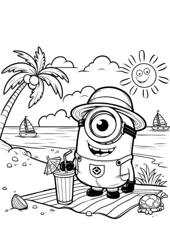 Minion na Praia: Dia de Sol e Diversão