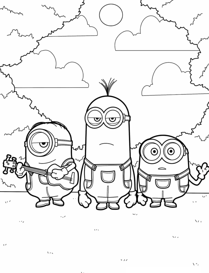 Minions em Ação no Jardim