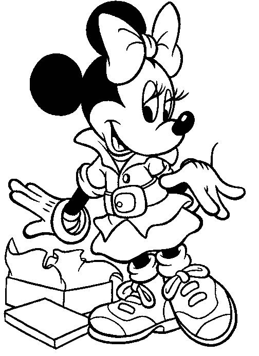 Minnie Mouse com Estilo Pronto para Aventura