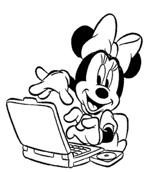 Minnie Mouse Explorando o Mundo Digital