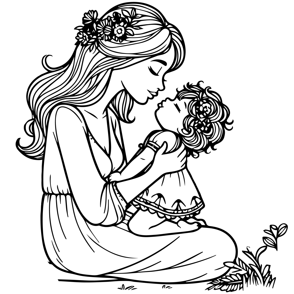 Momento de Amor entre Mãe e Filha