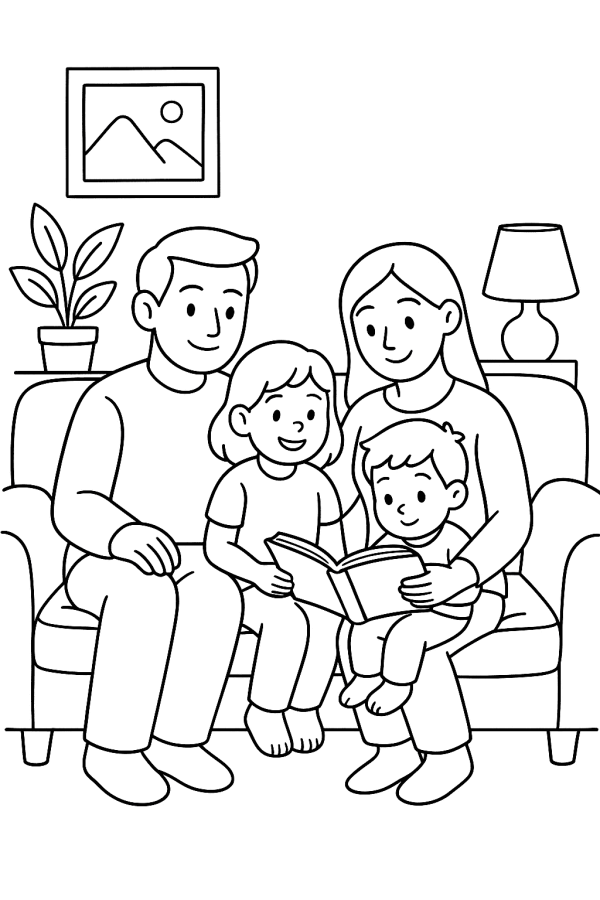 Momento de Leitura em Família