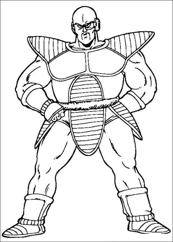 Nappa em Pose de Combate - Channelize Seu Ki Artístico!