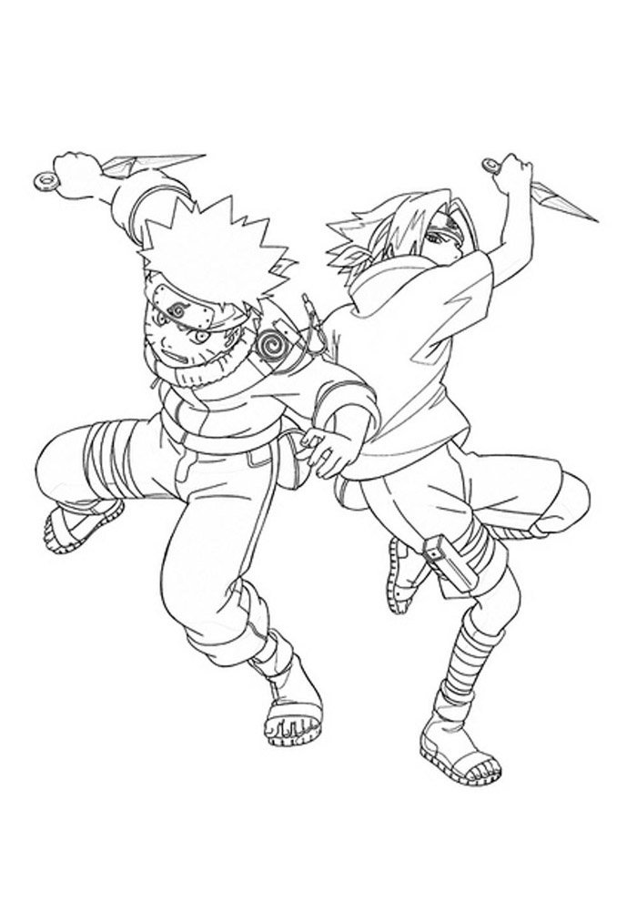 Naruto e Sasuke em Ação!