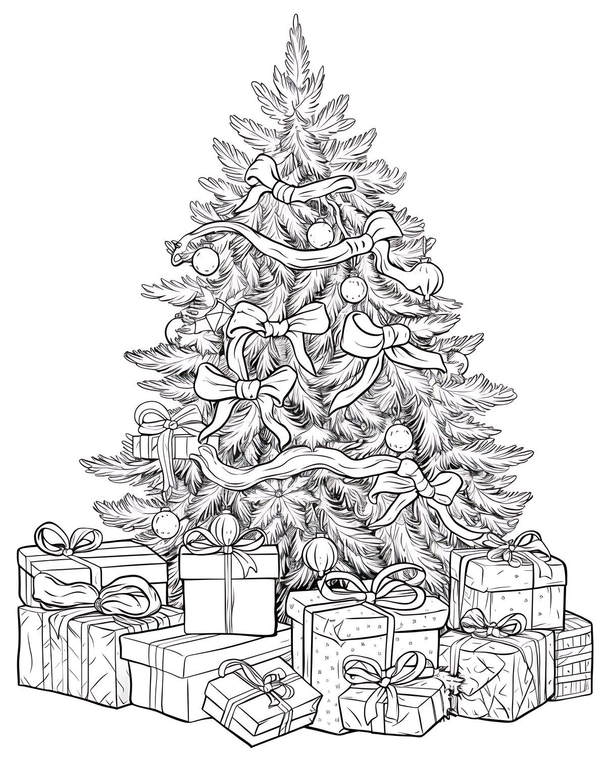 Natal Encantado com Árvore e Presentes