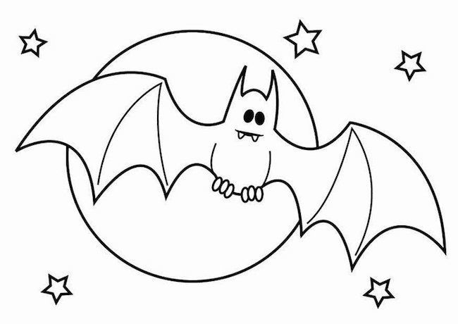 Noite de Halloween com Morcego Divertido